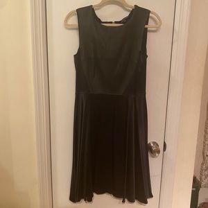 Black Maria Bianca Nero Dress, Leather Panel